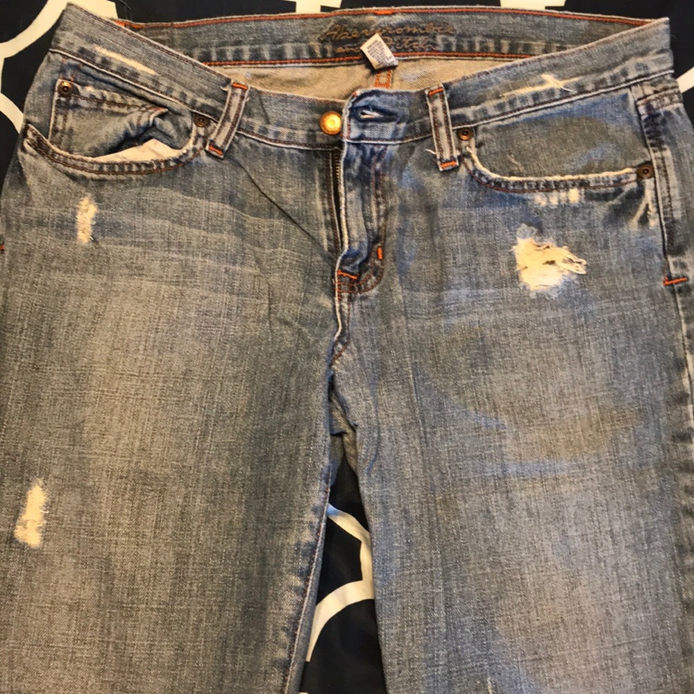 A&F distressed jeans
